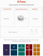 VEVOR 6-Pan Commercial Food Warmer, 6 x 1/2 Pans Electric Steam Table, 1500W Professional Buffet Catering Food Warmer with Shield Undershelf Wheels, Stainless Steel Server for Party Restaurant