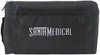 Santamedical Adult Deluxe Aneroid Sphygmomanometer with Stethoscope - Blood Pressure Cuff Durable and Carrying Case - Manual Blood Pressure Cuff Black