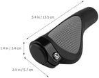 Bike Handlebar Grips Rubber Anti-Slip Cover Set Sturdy Cycling Handle Grips for Mountain and Road Bikes for Improved Control and Comfort