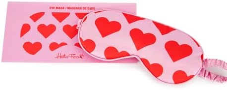 Dream of Love Sleep Mask – Pink Heart Eye Mask for Light Blocking, Travel & Home Use