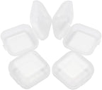 10 Pcs Mini Clear Plastic Boxes Transparent Pills Case Square Jewelry Bead Containers Empty Earplugs Box for Storage Small Items