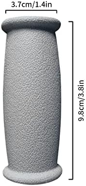Crutch Hand Grip Replacement, 2 Pack Cane Crutch Handgrips Soft Rubber Crutches Handle for Most Standard Aluminum Crutches, Replacment Cushion Tops Axillary Support Double Crutches Accessories