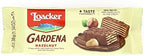 Loacker Gardena Hazelnut - Premium Milk Chocolate Covered Crispy Wafer Snack Bars with Hazelnut Cream Filling - Pack of 25 individually wrapped snacks