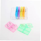 Portable Day Pill Organizer Cell Storage Easy-Access Compartmental Design for Vitamins and Medication Hard Travel-Friendly Daily Medication Case