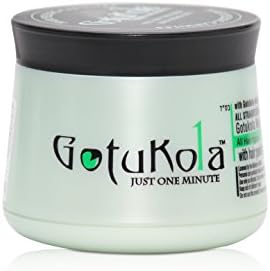 Gotukola Hair Mask with Peeling Capsules Nourishing and Treat with Gotu Kola Herb to Renew Hair Cell and Treated all Straightening Type for all Hair Types 500 milliliter 16.9fl.oz (Green)