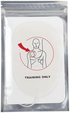 XFT AED Trainer Pads, 5 Pairs Practice Trainer Pads for XFT Mini AED Trainer Pads (Adult Pads), Use for XFT-D0009, XFT-120N, XFT-120NB, Replacement AED Trainer Pads, CPR Traing Pads