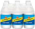 Schweppes, Club Soda, 10 Fl Oz Bottles, 1- 6 count