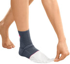 medi Achimed Knit Ankle Support for Men & Women - Achilles Brace, Compressive Foot Wrap, Post-Surgical, Moderate Support Ankle Stabilization, VI, Silver