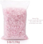 5 lb Natural Rose Pink Crystal, 7-9 mm Tumbled Chips Stones, Irregular Shaped Quartz Bulk, Healing Reiki Gemstone for Potted Plant Vase Decoration Jewelry Making DIY Craft, Light Rose