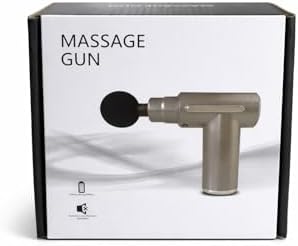Mini Portable Massage Gun with 4 Heads, USB Rechargeable, Quiet Brushless Motor, Durable and Lightweight Design for Full Body