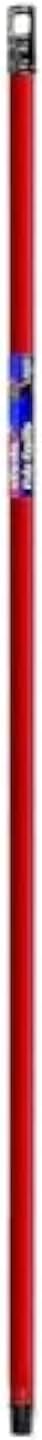Vileda 100365 Modern Red Metal Pull Handle, 125 cm, Easy to Install
