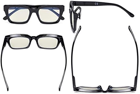 Eyekepper Ladies Computer Glasses - Blue Light Filter Readers Women- UV420 Protection Oversized Square Design Eyeglasses