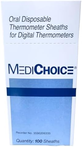 MediCHOICE DISPOSABLE THERMOMETER SHEATHS FOR DIGITAL THERMOMETER BOX OF 100