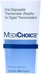 MediCHOICE DISPOSABLE THERMOMETER SHEATHS FOR DIGITAL THERMOMETER BOX OF 100