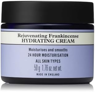 Neal's Yard Rejuvenating Frankincense Hydrating Cream with Hyaluronic Acid & Jojoba Oil, 24-Hour Moisturization, Smooths Skin, Cruelty-Free, 1.76 oz