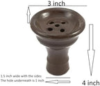 Replacement Hookah Bowl for Classic Khalil Maamoon Shisha-Hand Made in Egypt from 100% Natural Clay