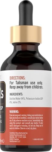 Carlyle Lugols Iodine 2 Percent | 2 fl oz (Pack of 1) | Potassium Iodide and Iodine Solution 2% Liquid Drops