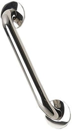 NRS Healthcare Polished Stainless Steel Grab Rail - 30 cm (12 inch) Length