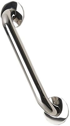 NRS Healthcare Polished Stainless Steel Grab Rail - 30 cm (12 inch) Length