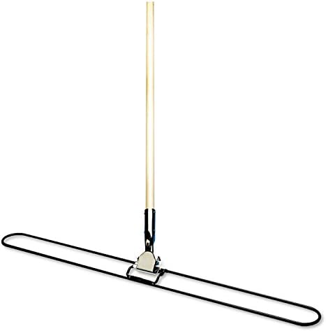 Boardwalk 1490 Clip-On Dust Mop Handle, Lacquered Wood, Swivel Head, 1-Inch Dia. x 60in Long