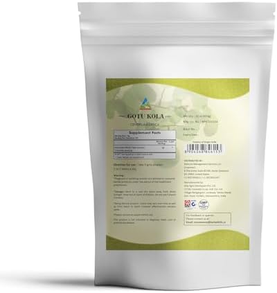 HERBAL HILLS Gotu Kola Powder Natural 16 Ounce Pack of 1