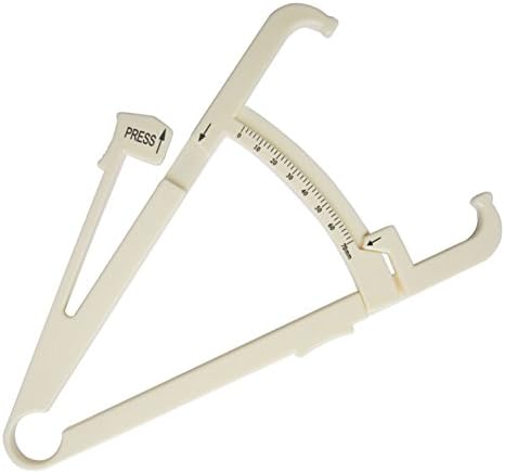 Personal Body Fat Tester Body Calculator Caliper Fitness Clip Fat Measurement Tool with Slim Chart Keep and Skinfold Test Instrument