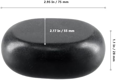 15 Pack Massage Stones, 3 x 2 x 1 Inch Essential hot Stones Rocks Massage for Spa Therapy Relaxation