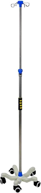 IV Pole Stand IV Drip Stand Portable IV Stand Stainless Steel Drip Stand Height Adjustable Rolling Intravenous Stand