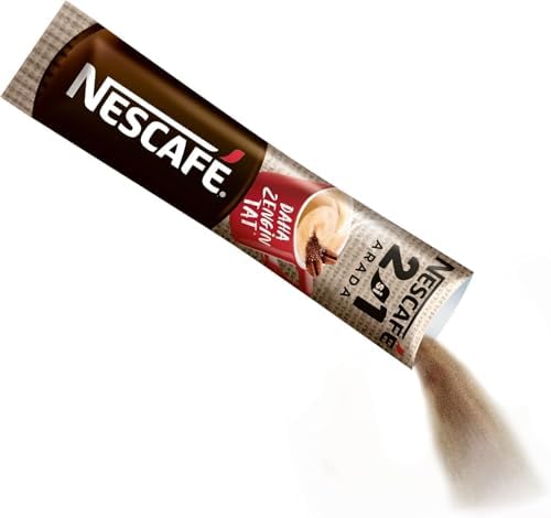 Nescafe 2 in 1 Unsweetened, Coffee + Coffee creamer, No Added Sugar - 56 Sticks