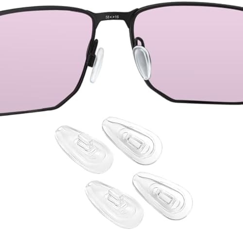 Replacement Nose Pads EarSocks Rubber Kits for Oakley Ejector OO4142 Eyeglasses, Easy Installation
