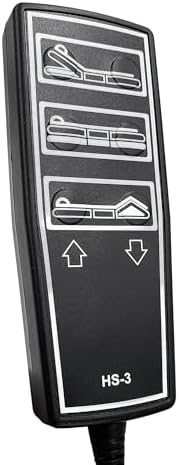 Uetmulik 3 Function 9 Pin Remote Hand Control Handset Replacement for Drive Medical Full Electric Hospital Bed