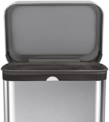 simplehuman Code Q 100 Count Odorsorb Custom Fit Liners, Drawstring Odor Absorbing Trash Bags, One-by-One Mess-Free Dispense, Extra Thick & Double Seamed, 50% PCR Plastic, 50-65 Liter / 13-17 Gallon