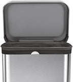 simplehuman Code Q 100 Count Odorsorb Custom Fit Liners, Drawstring Odor Absorbing Trash Bags, One-by-One Mess-Free Dispense, Extra Thick & Double Seamed, 50% PCR Plastic, 50-65 Liter / 13-17 Gallon