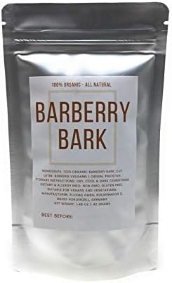 Barberry Bark - Dried, Cut & Natural Berberis Vulgaris Bark - Net Weight: 1.48oz/ 42g (Pack of 2)