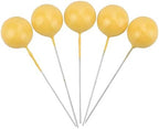 60 pcs Candy Colorful Pearl Balls Cake Pick DIY Cake Insert Topper Card Gift Cup Cake Paper Toothpick Party Wedding Birthday Cake Decoration