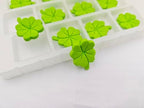 Edible 12pcs GrassGreen Shamrock Sugar cake decorations, cupcake toppers, perfect Clover Icing Cookies decro for St. Patrick's Day Birthday Halloween Thanksgiving Christmas party Team Dinner