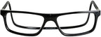 Clic Magnetic Reading Glasses - Adjustable Neck Hanging Readers - Secure Fit with Rigid Headband - Executive (M-XL, Black, 2.00 Magnification)