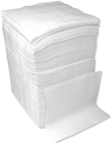 Pantryware Essentials Paper Lunch Napkins. 500 Count Lunch Napkins 1 Ply, White. 12 x 12