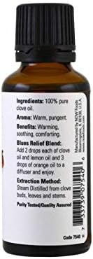 NOW Foods - 100% Pure Essential Oil Clove - 1 fl. oz.