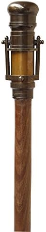 Antique Brass Hollywood Walking Stick Collectors Telescope Wooden Walking Cane Marine Prop Home & Travelling