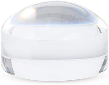 Magnifying Dome,8X Optical Magnifier, Paper Reading Acrylic Dome Portable 5X Dome Magnifier Hands Design