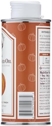 La Tourangelle, Toasted Pumpkin Seed Oil, Great for Cooking, Salad Dressings, Pastas, and Spreads - Health and Beauty Oil, 8.45 fl oz (Pack of 2)