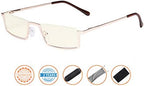 CessBlu Blue Light Filter Glasses Men Women Reading Computer Half-rim Reader Eyeglasses