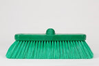 SPARTA 41278EC09 Flo-Thru Plastic Wall Scrub Brush, Equipment Brush With Soft Nylex Bristles For Industrial Kitchens, Hospitals, Commercial Cleaning, 4 Inches, Green