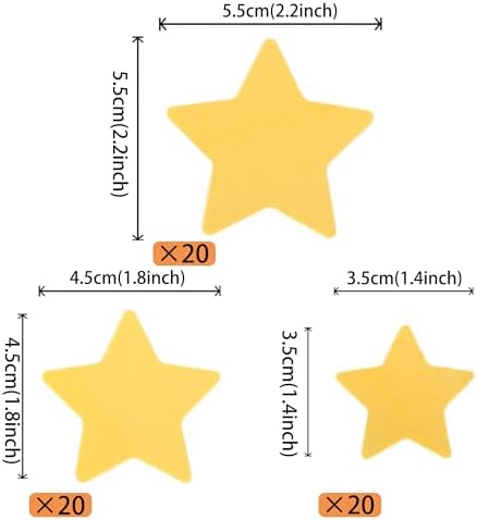 Rsstarxi 60 Pack Edible Gold Star Cupcake Toppers Rice Paper Mini Stars Cupcake Picks for Baby Shower Wedding Engagement Bridal Shower Birthday Christmas Party Cake Decorations Supplies Gold