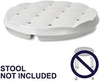 KMINA Cushion for Shower Chair Round 13 Inch, Waterproof Foam Bath Seat Cushion, Kneeling Pads for Gardening, Patented, Made in Europe
