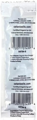 Crait Organic Balsamic Vinegar Packets 10 Pack On the Go Salad Dressing, Balsamic Vinegar Individual Packets, Balsamic Vinegar Portion Control Packs