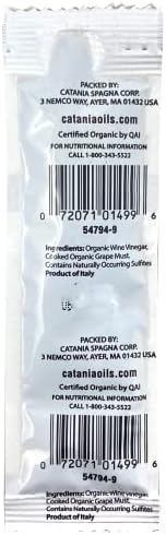 Crait Organic Balsamic Vinegar Packets 10 Pack On the Go Salad Dressing, Balsamic Vinegar Individual Packets, Balsamic Vinegar Portion Control Packs