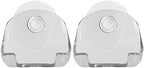 kwmobile 2X Razor Holder with Suction Cup - Self-Adhesive Shaver Wall Mount - Bathroom Organizer for Glass and Tiles - Transparent