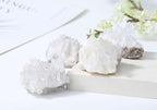 LAIDANLA Clear Quartz Crystal Natural Healing Crystals Stones Cluster Mineral Geode Gemstones for Reiki Energy Balance Calming Effects Wicca 60-80g